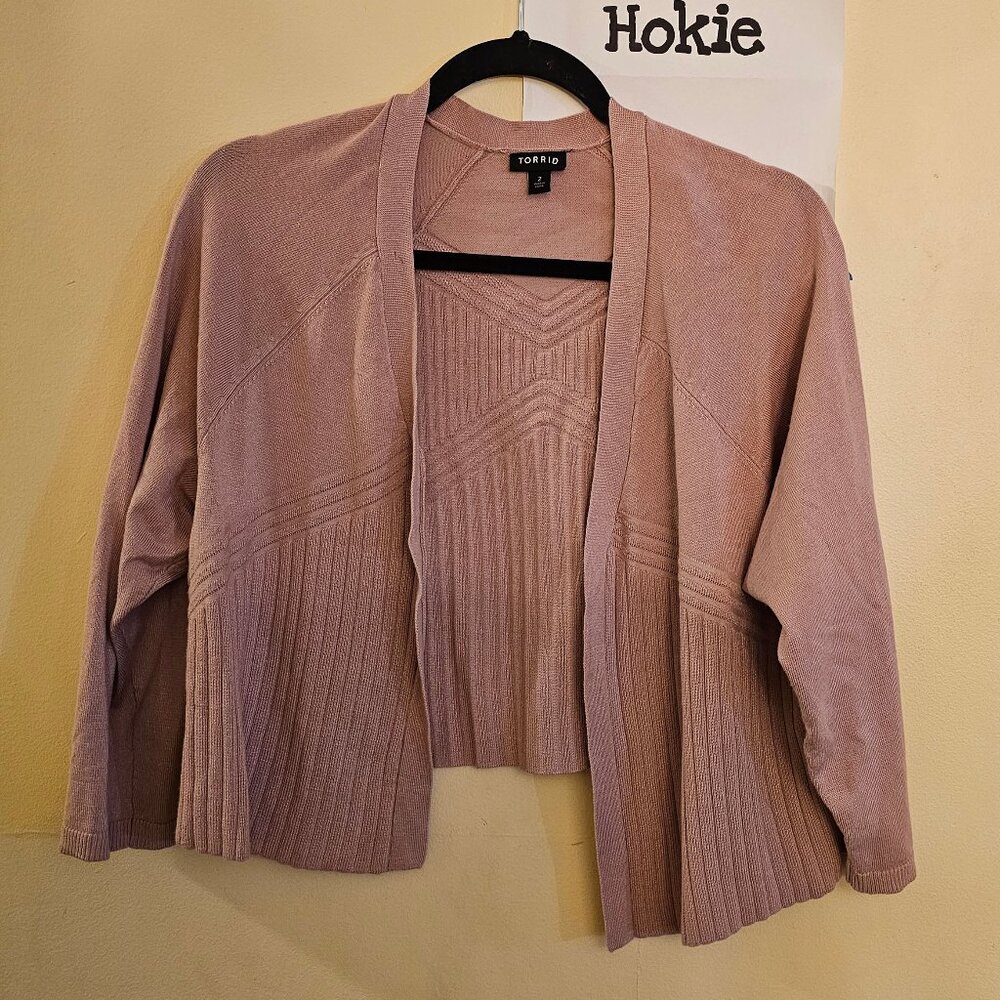 torrid sweater cropped cardigan nwot